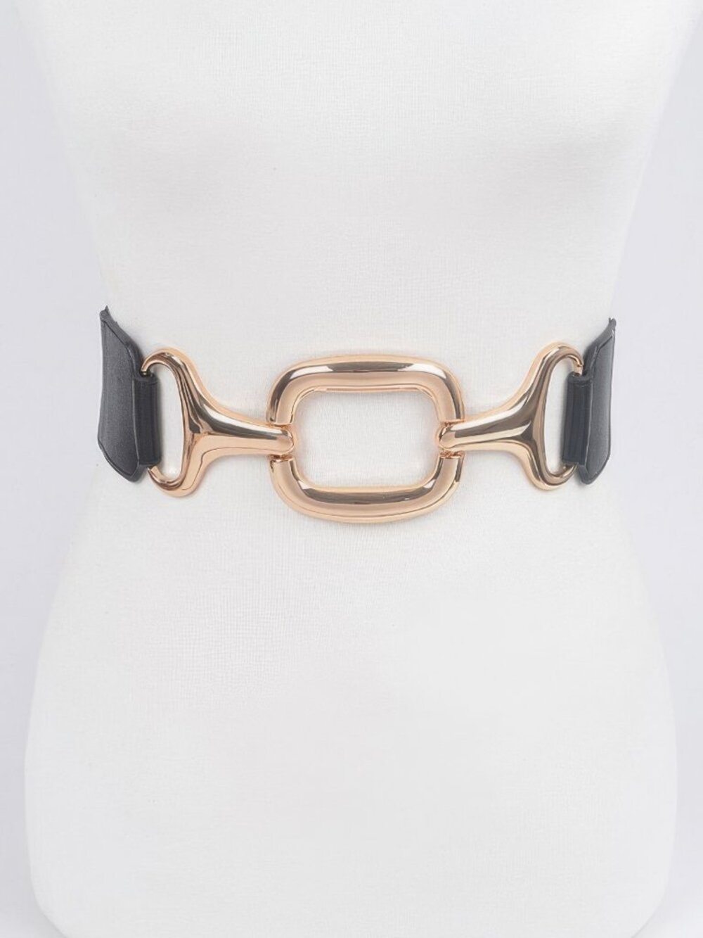 Multi Metal Buckle Stretch Plus Size Belt